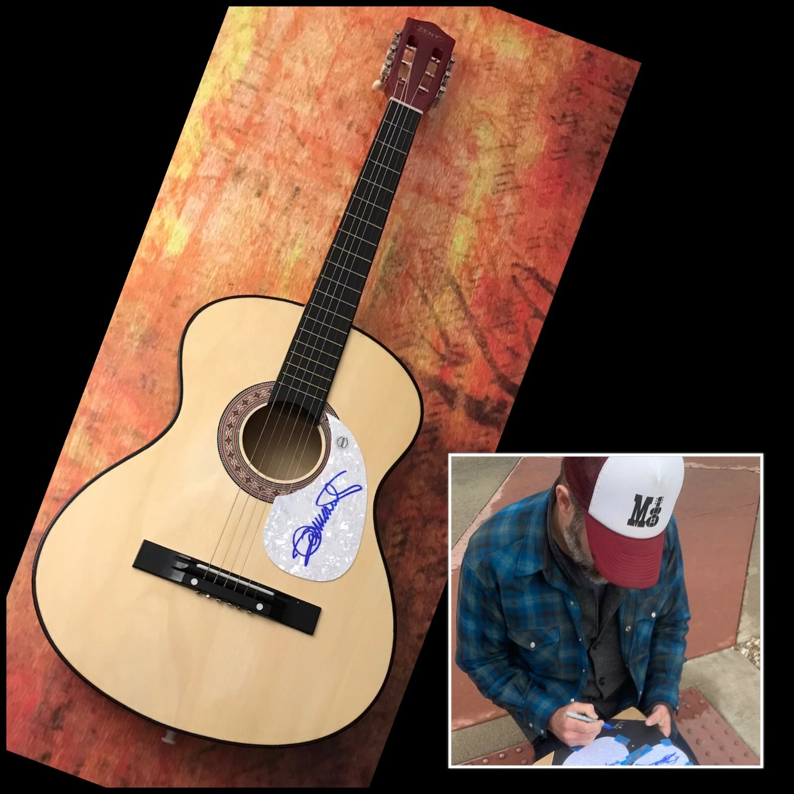 GFA Blood Brothers Cheap Suit * JEFFREY FOUCAULT * Signed Acoustic Guitar J1 COA