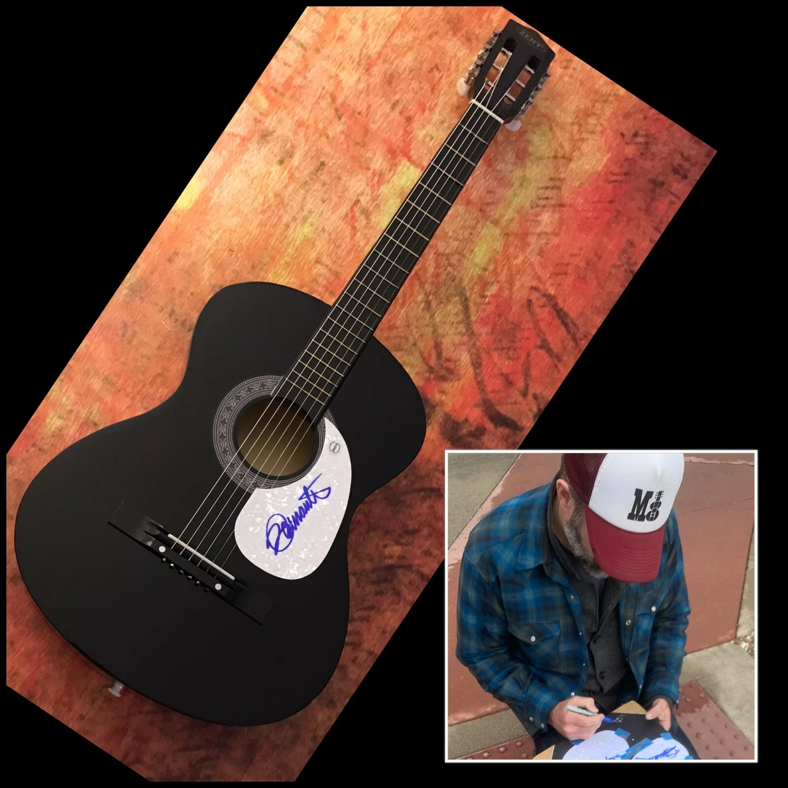 GFA Blood Brothers Cheap Suit * JEFFREY FOUCAULT * Signed Acoustic Guitar J2 COA