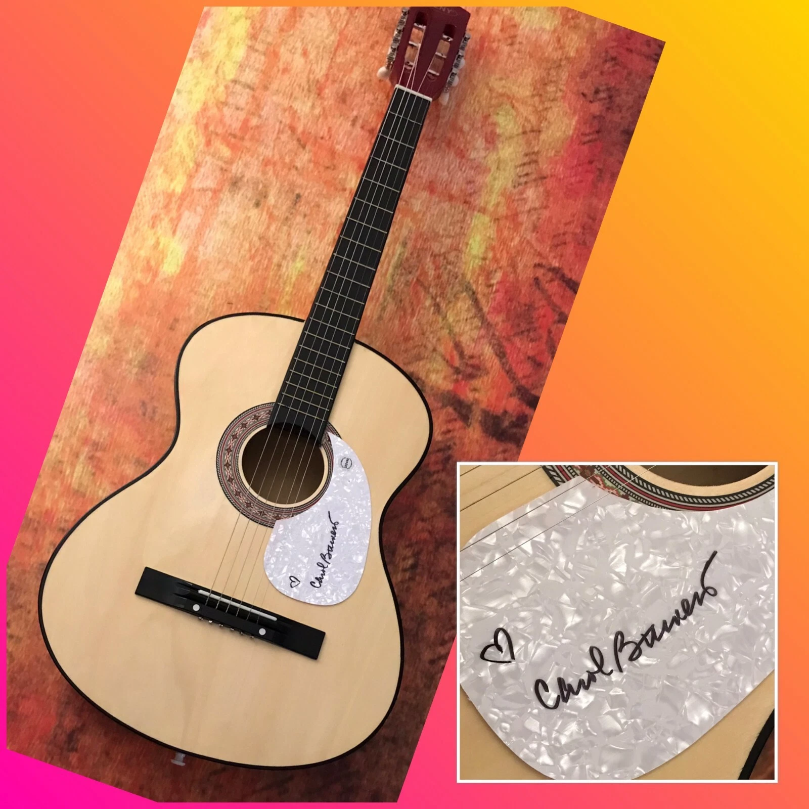 GFA Annie & Broadway Star  * CAROL BURNETT * Signed Acoustic Guitar C2 COA