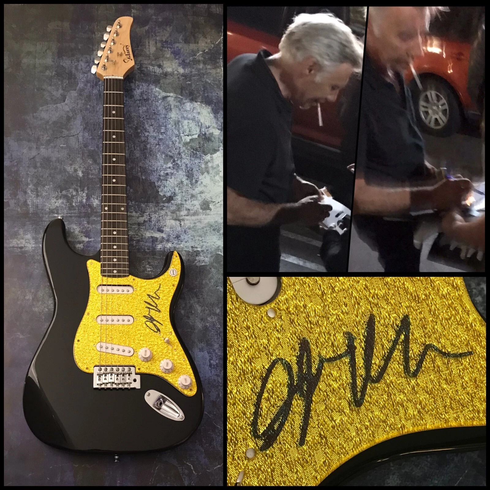 GFA  The Sex Pistols  * GLEN MATLOCK *  Signed Electric Guitar PROOF COA