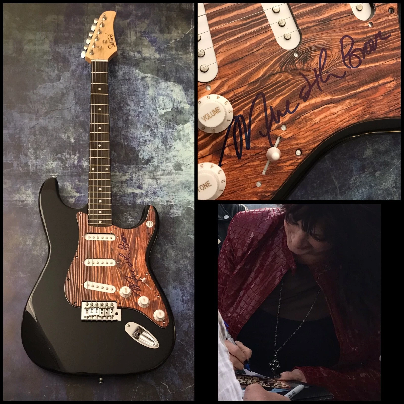 GFA Blurring the Edges Bitch * MEREDITH BROOK * Signed Electric Guitar PROOF COA