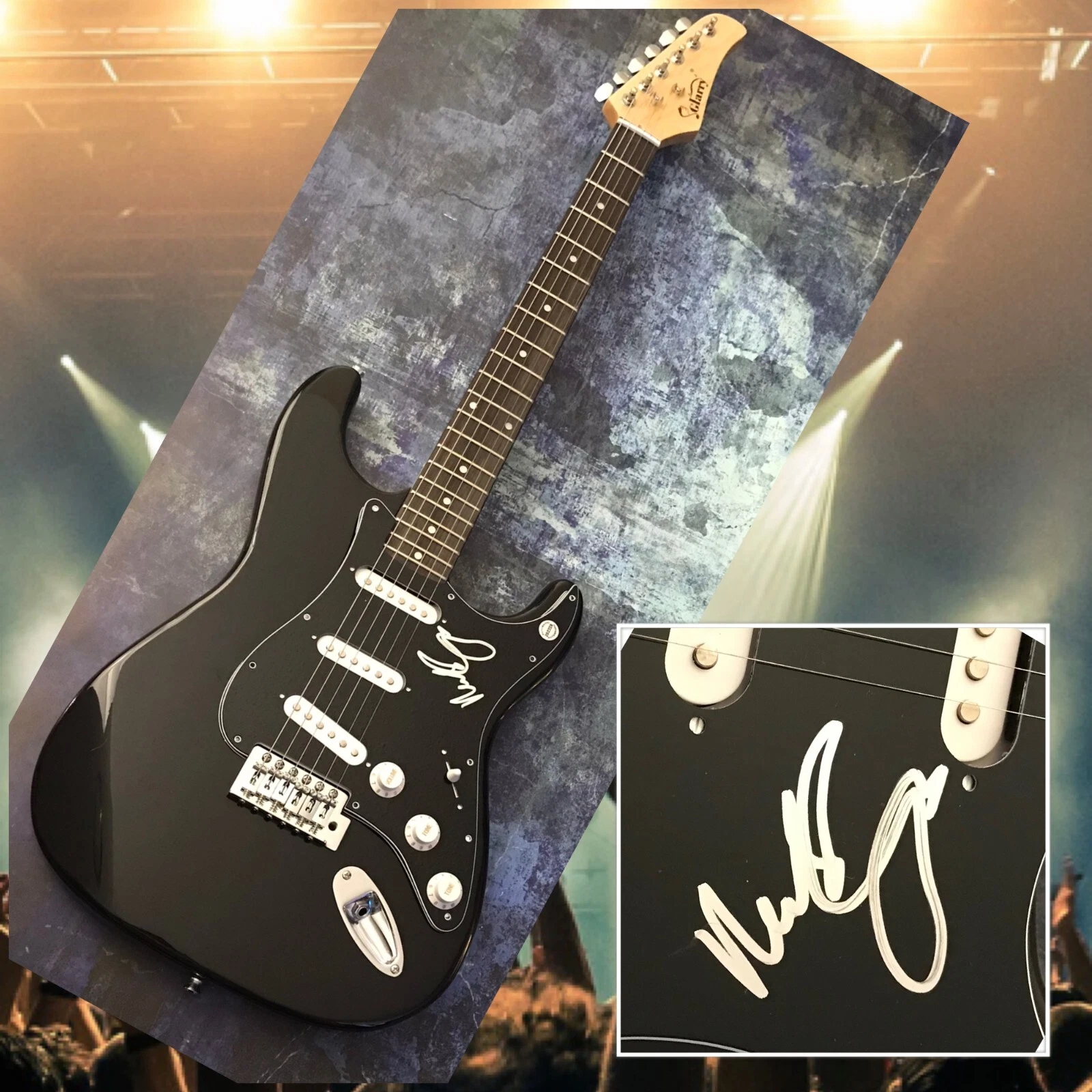 GFA L.A. Guns Guitarist  * MICK CRIPPS *  Signed Electric Guitar COA