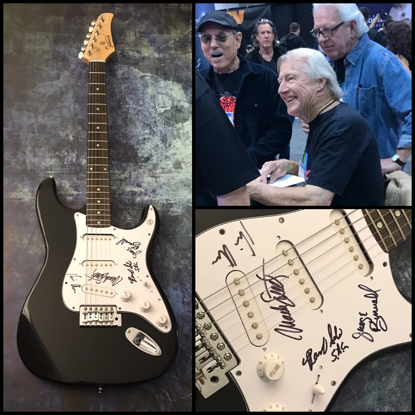 GFA  x4 Band Originals * STRAWBERRY ALARM CLOCK * Signed Electric Guitar COA