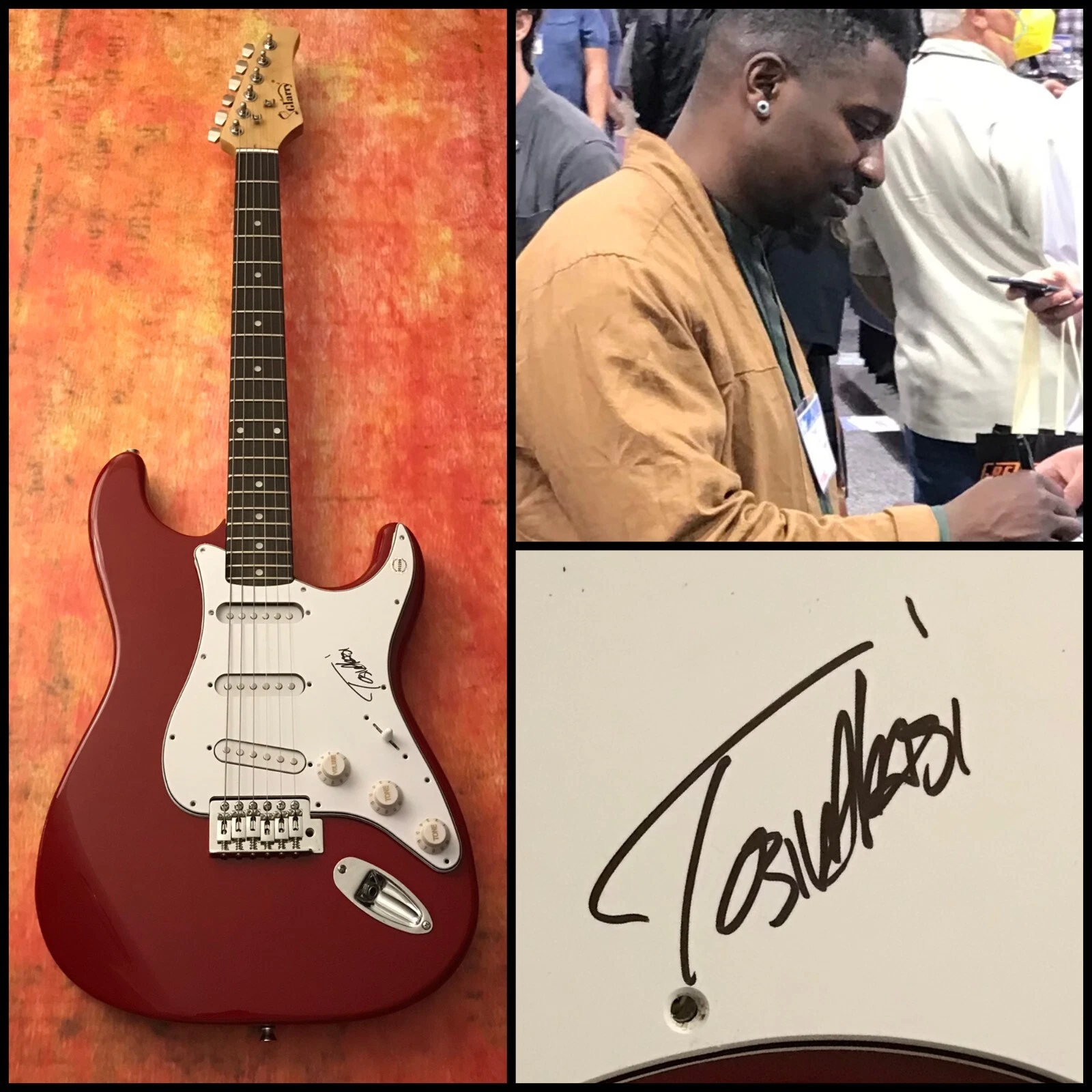 GFA  Animals as Leaders  * TOSIN ABASI *  Signed Electric Guitar PROOF T3 COA