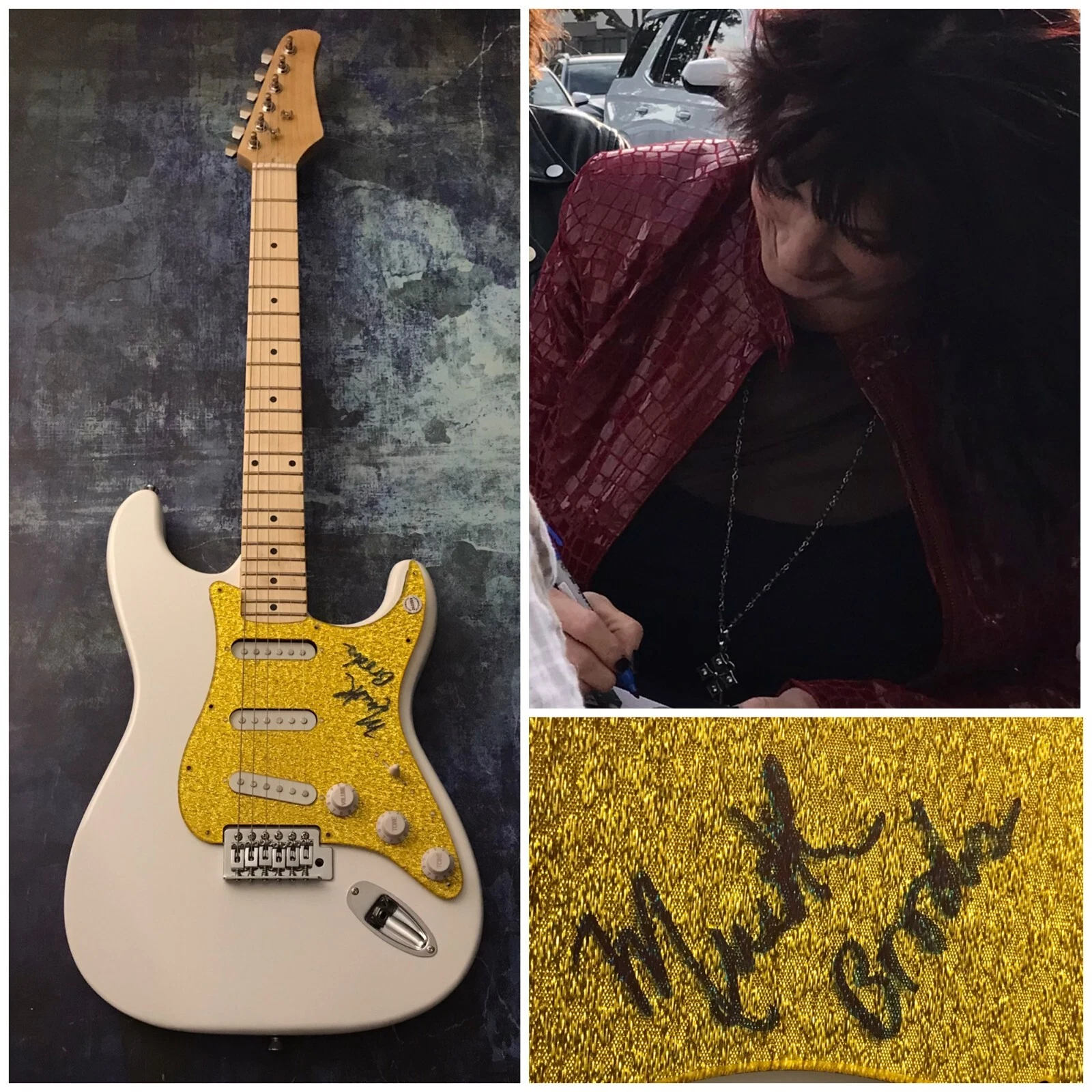 GFA Blurring the Edges Bitch * MEREDITH BROOK * Signed Electric Guitar PROOF COA