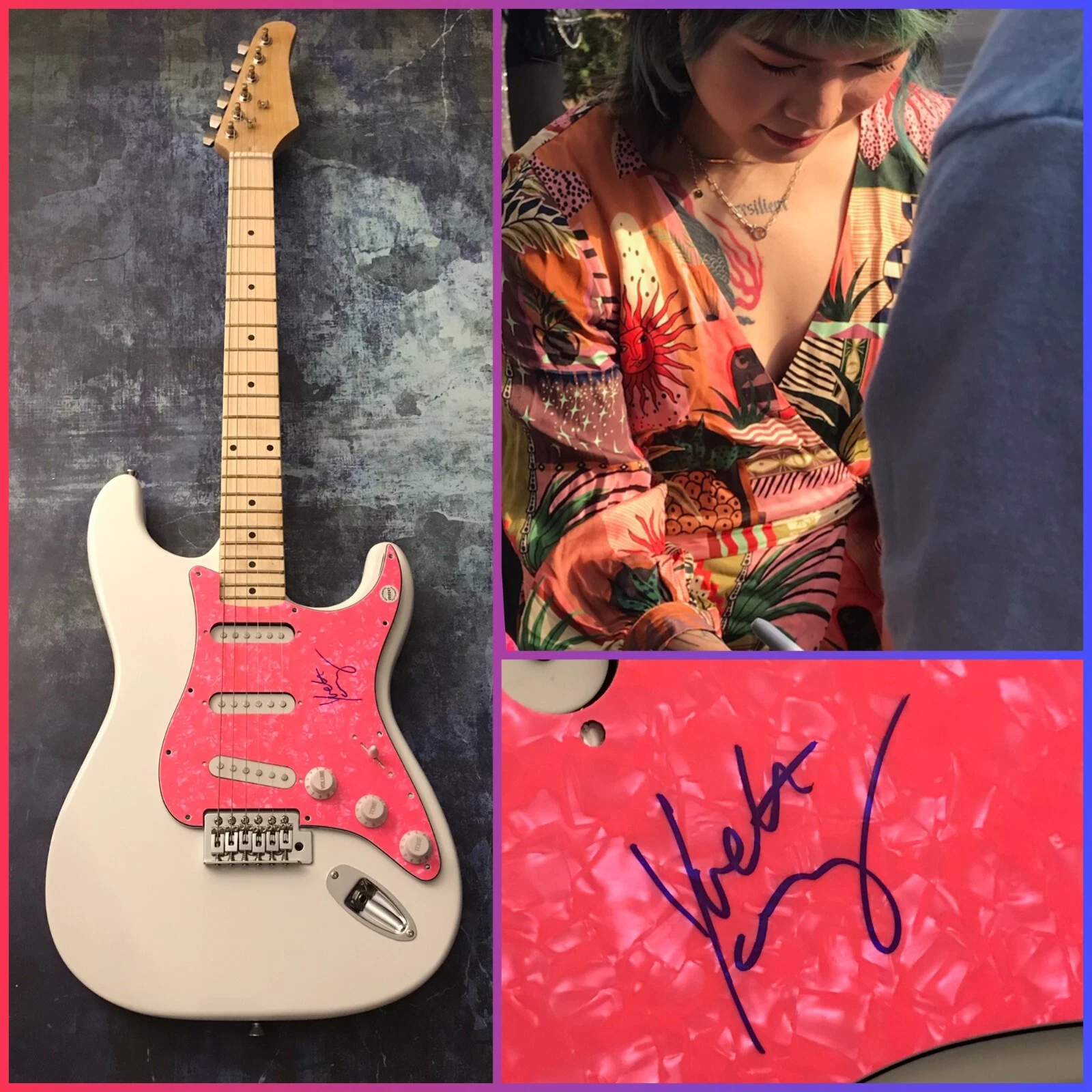 GFA  Covet Band Guitarist  * YVETTE YOUNG * Signed Electric Guitar PROOF Y4 COA