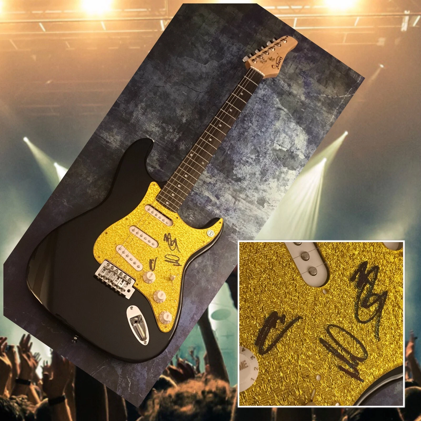 GFA I Can Only Imagine  * MERCYME *  Signed x3 Band Electric Guitar COA