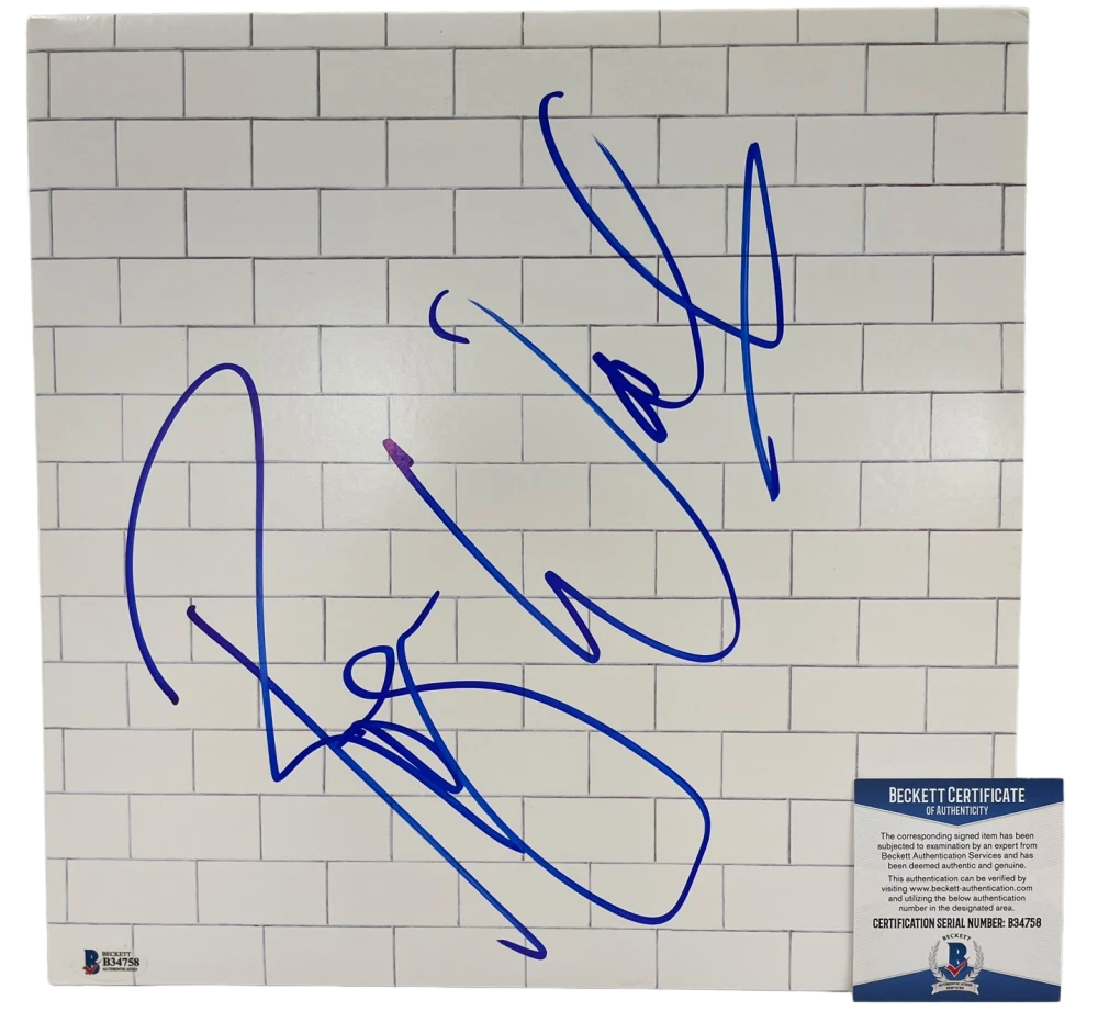 ROGER WATERS SIGNED PINK FLOYD THE WALL ALBUM VINYL AUTHENTIC AUTOGRAPH BECKETT