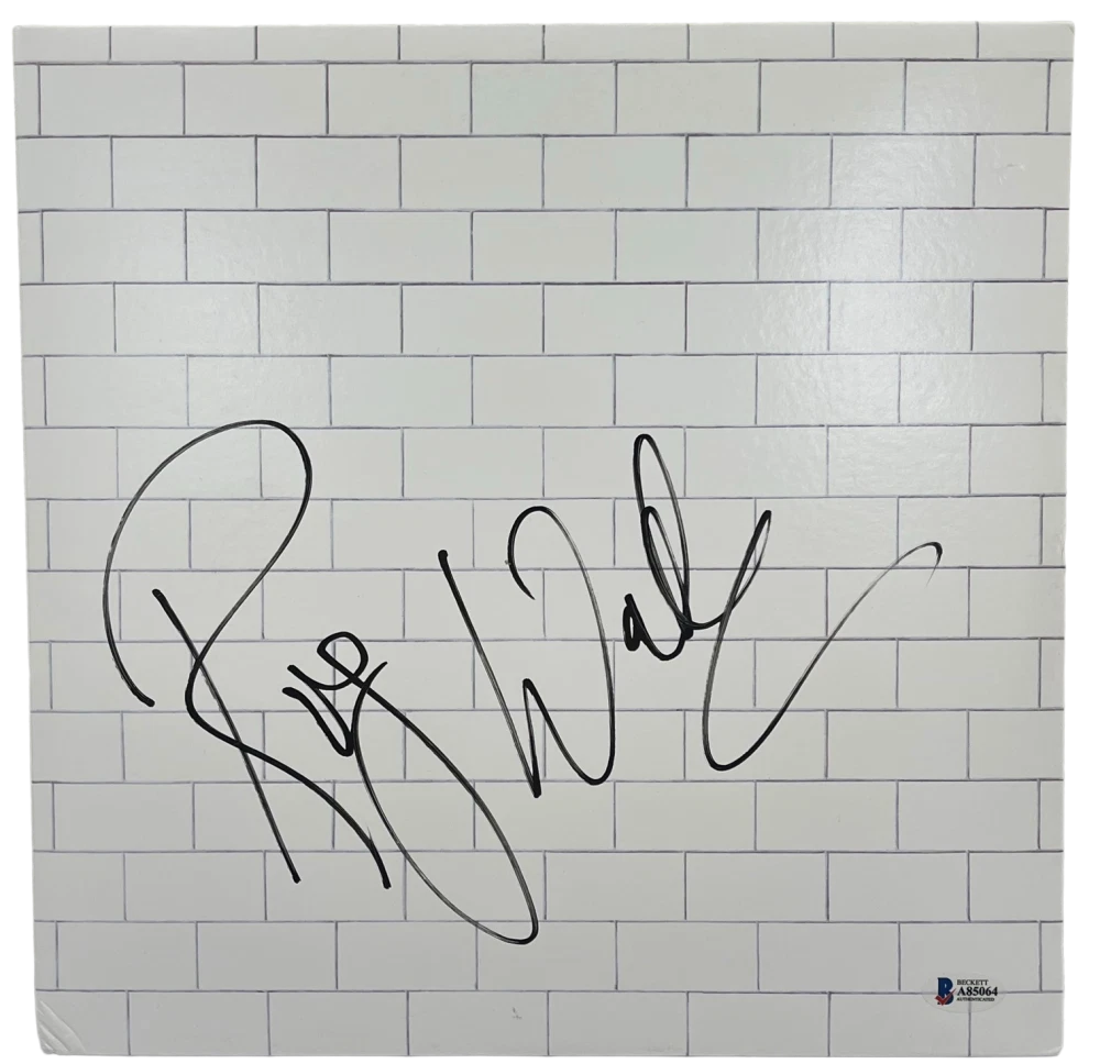 ROGER WATERS SIGNED PINK FLOYD THE WALL ALBUM VINYL AUTHENTIC AUTOGRAPH BECKETT