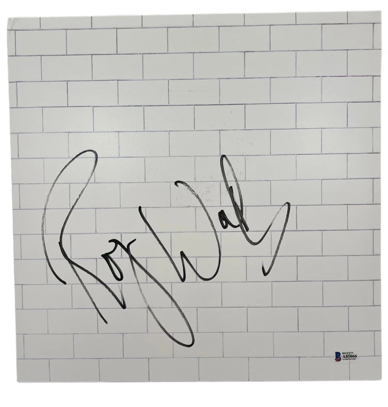 ROGER WATERS SIGNED PINK FLOYD THE WALL ALBUM VINYL AUTHENTIC AUTOGRAPH BECKETT