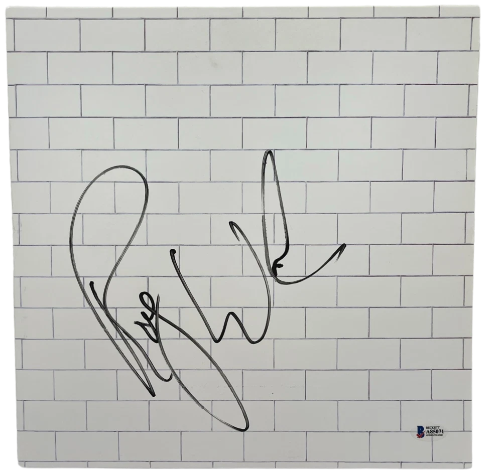 ROGER WATERS SIGNED PINK FLOYD THE WALL ALBUM VINYL AUTHENTIC AUTOGRAPH BECKETT