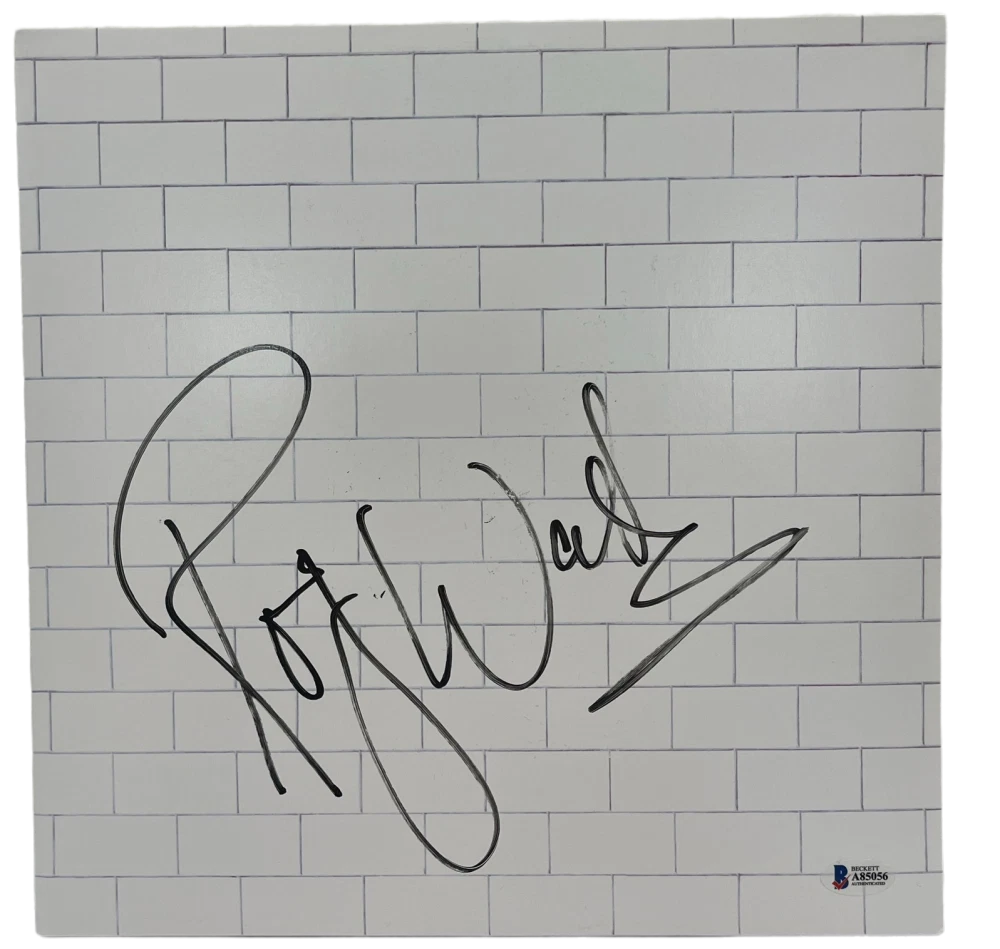 ROGER WATERS SIGNED PINK FLOYD THE WALL ALBUM VINYL AUTHENTIC AUTOGRAPH BECKETT