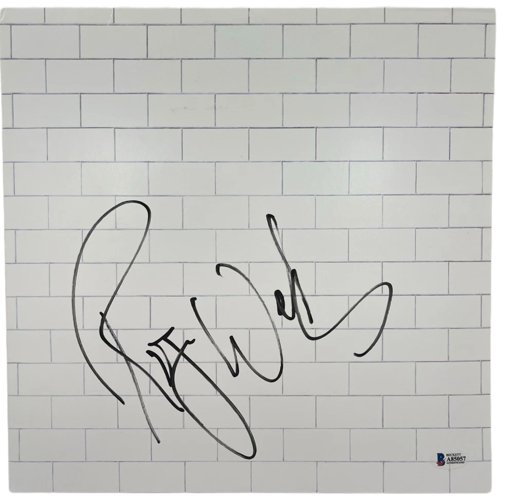 ROGER WATERS SIGNED PINK FLOYD THE WALL ALBUM VINYL AUTHENTIC AUTOGRAPH BECKETT