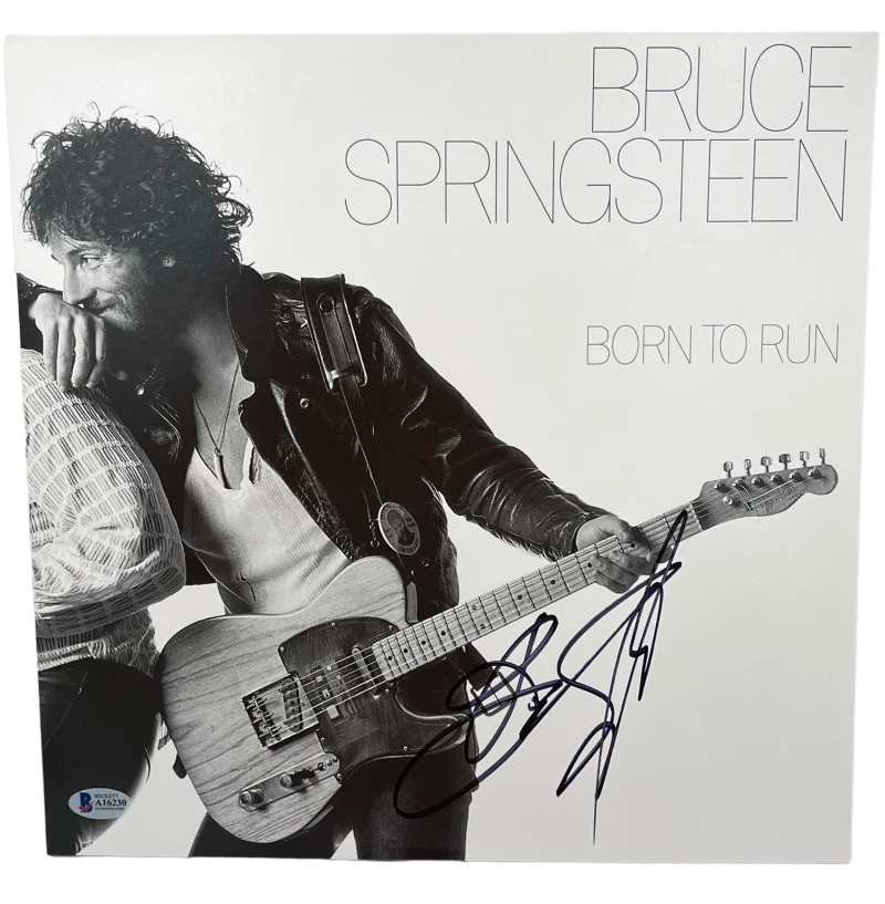 BRUCE SPRINGSTEEN SIGNED BORN TO RUN ALBUM VINYL AUTHENTIC AUTOGRAPH BECKETT LOA