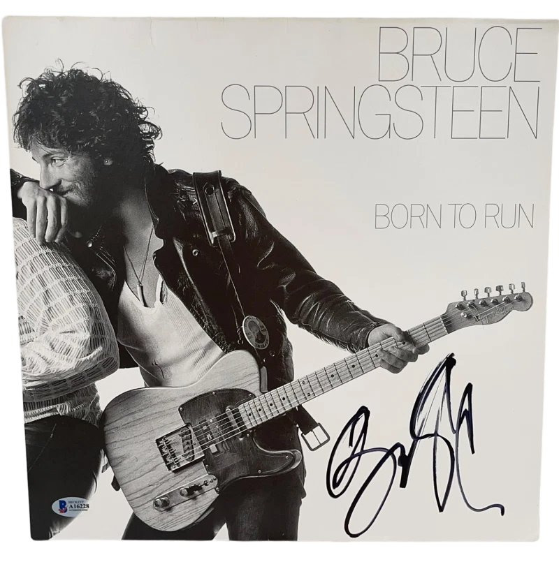 BRUCE SPRINGSTEEN SIGNED BORN TO RUN ALBUM VINYL AUTHENTIC AUTOGRAPH BECKETT LOA