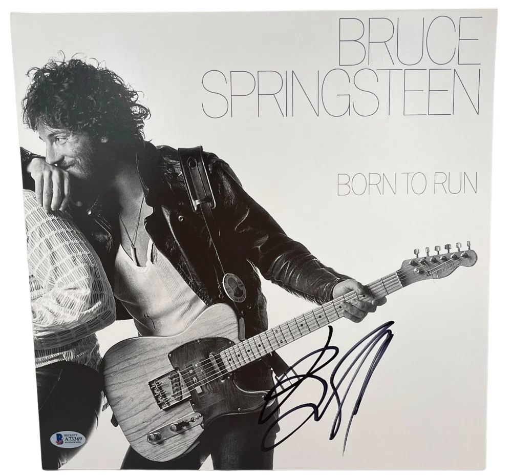 BRUCE SPRINGSTEEN SIGNED BORN TO RUN ALBUM VINYL AUTHENTIC AUTOGRAPH BECKETT LOA