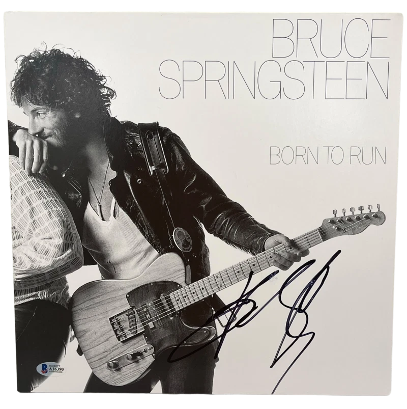 BRUCE SPRINGSTEEN SIGNED BORN TO RUN ALBUM VINYL AUTHENTIC AUTOGRAPH BECKETT LOA