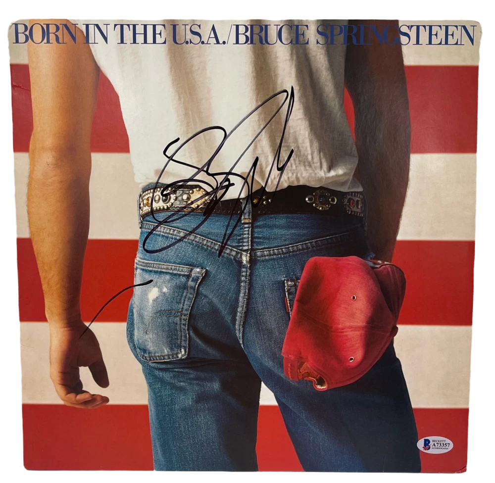 BRUCE SPRINGSTEEN SIGNED BORN IN THE USA ALBUM VINYL AUTHENTIC AUTOGRAPH BECKETT
