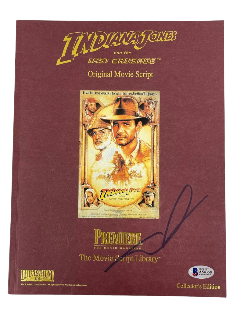 LUCAS SIGNED SIGNED INDIANA JONES AND THE LAST CRUSADE SCRIPT