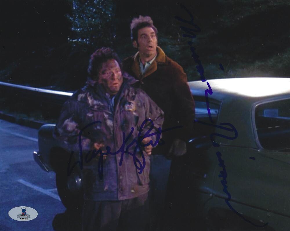 MICHAEL RICHARDS WAYNE KNIGHT SIGNED 8X10 PHOTO KRAMER SEINFELD AUTOGRAPH BAS