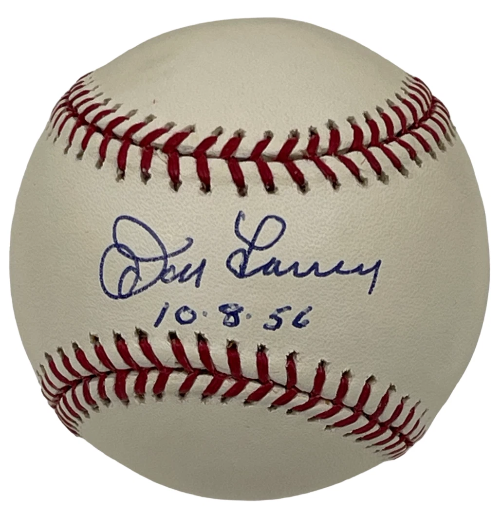 DON LARSEN SIGNED OFFICIAL MAJOR LEAGUE BASEBALL NEW YORK YANKEES