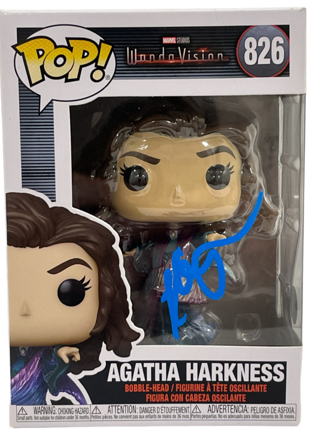 Kathryn Hahn Signed Agatha Harkness Funko Wandavision Autograph Beckett