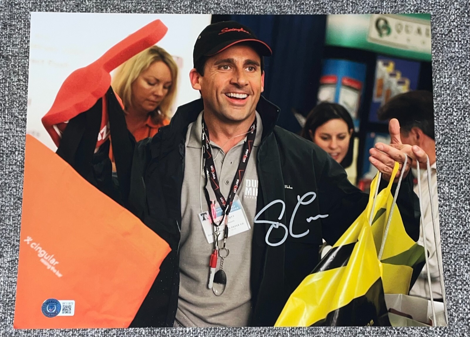 Steve Carell Signed Autograph 11x14 Photo The Office Authentic Beckett BAS COA B