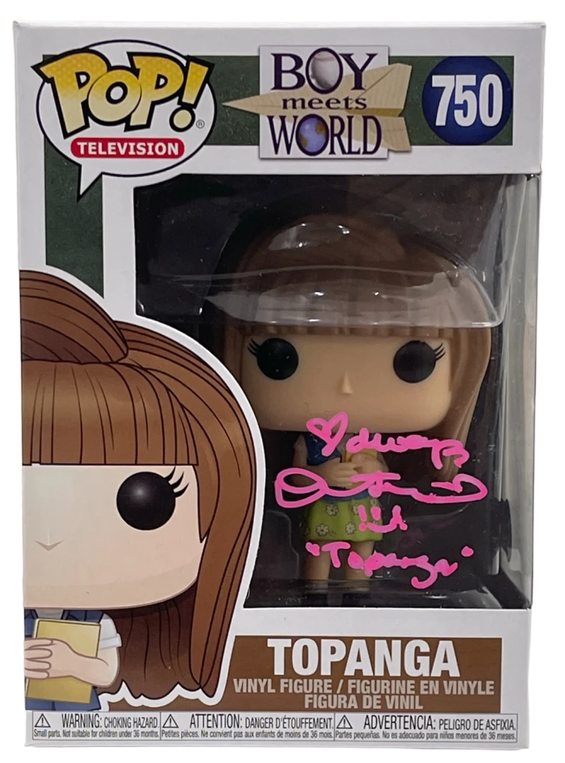 DANIELLE FISHEL SIGNED BOY MEETS WORLD TOPANGA FUNKO AUTHENTIC AUTOGRAPH BECKETT