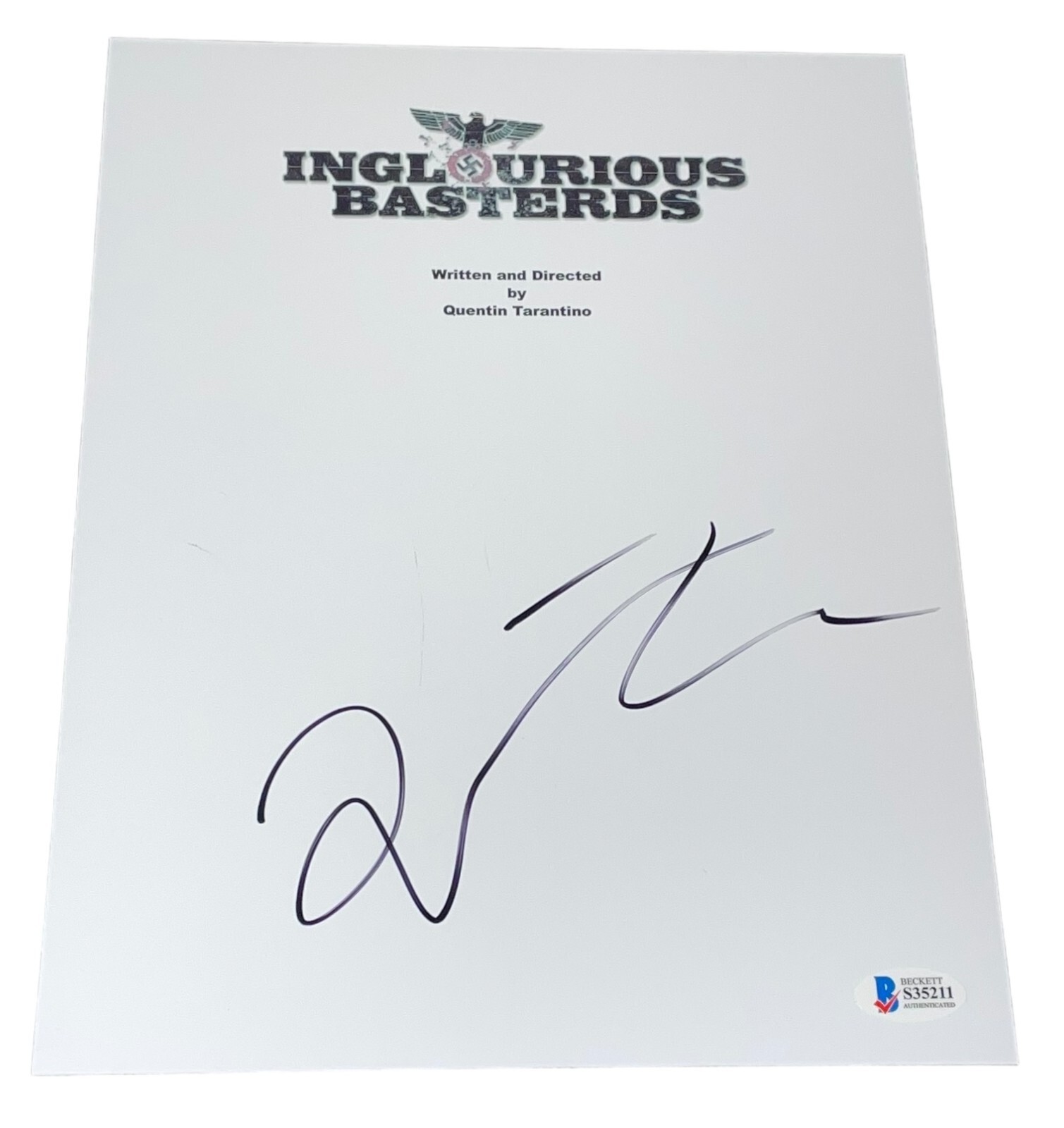 Quentin Tarantino Signed Autograph Inglorious Bastards Script ...