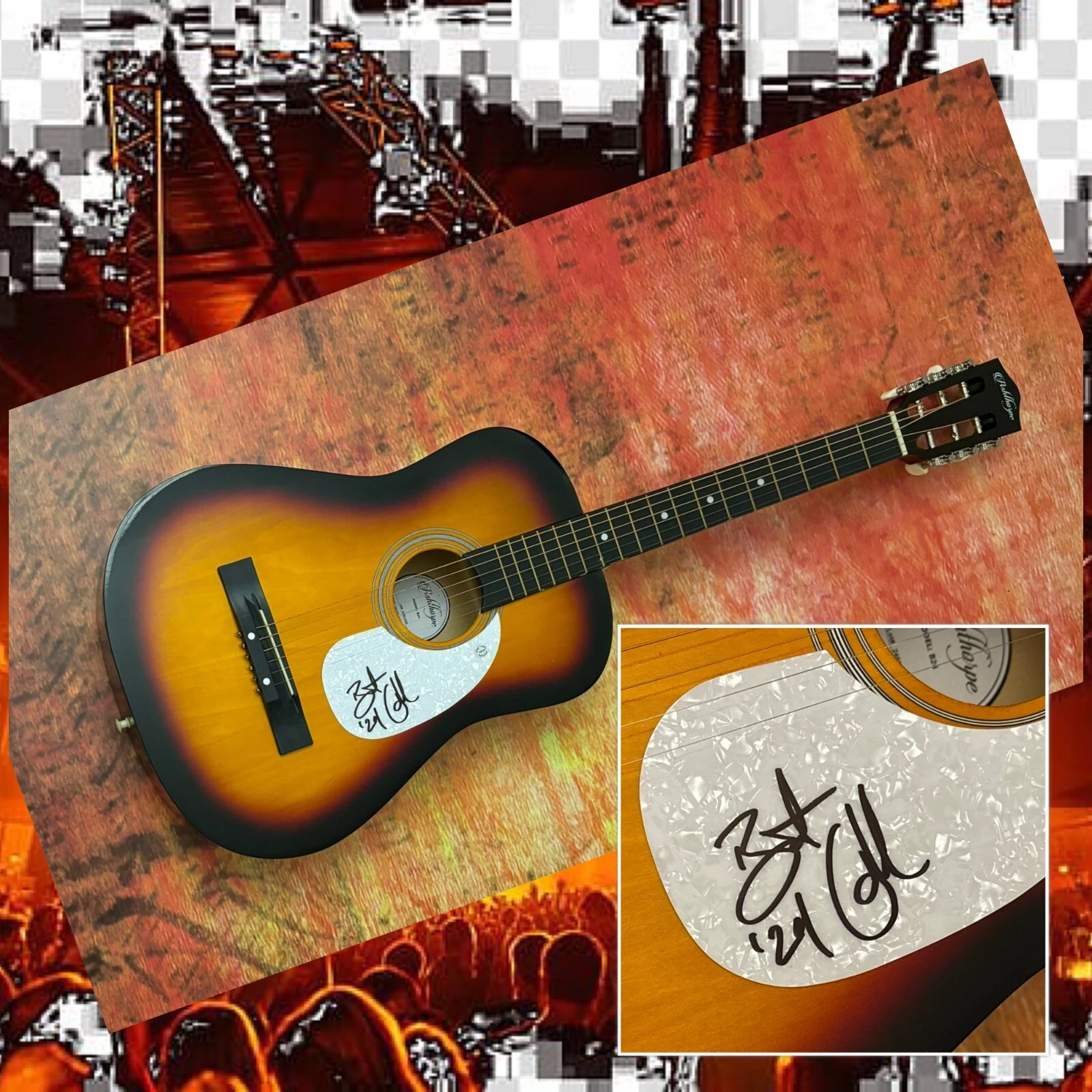 GFA Shine on Rainey Day Star  * BRENT COBB *  Signed Acoustic Guitar COA