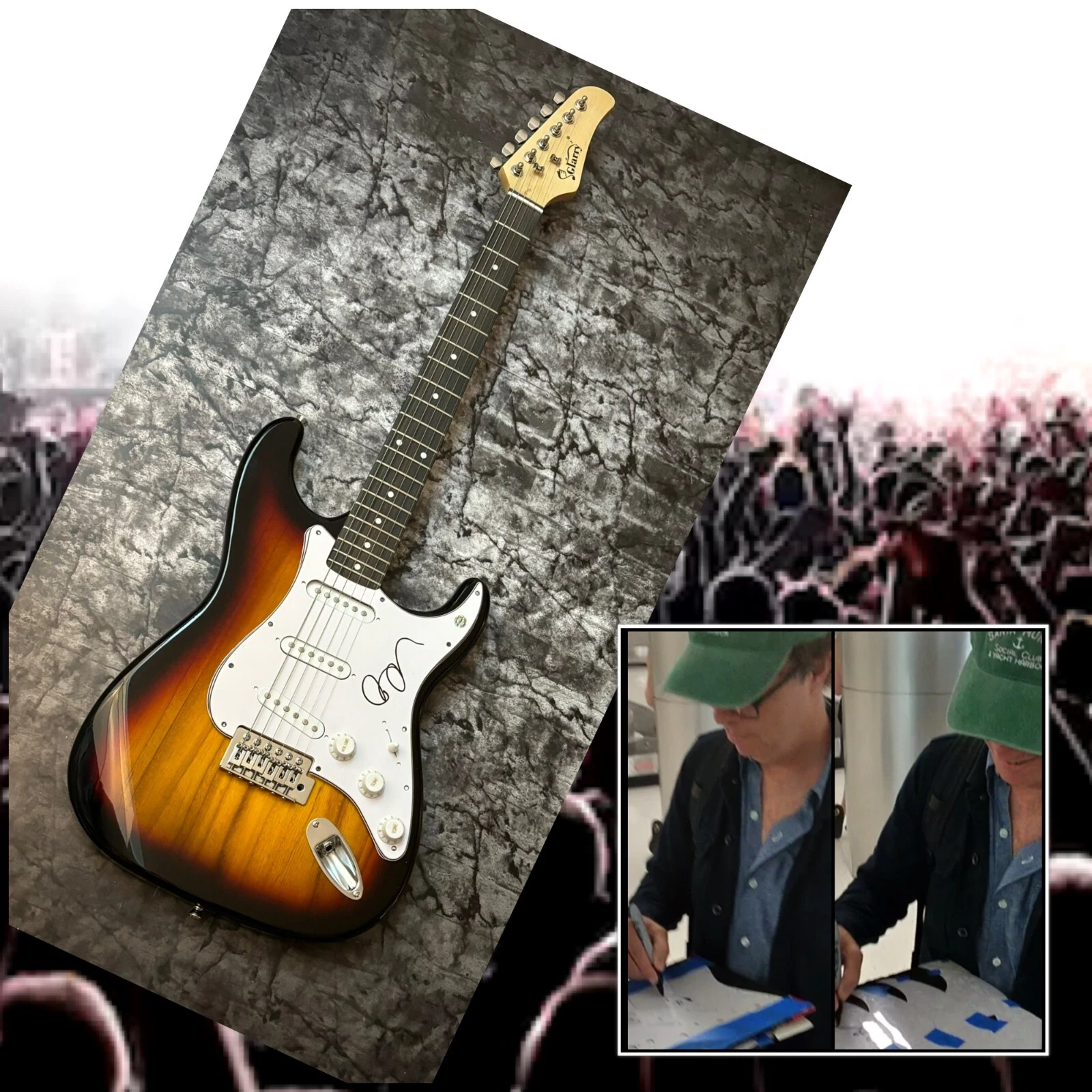 GFA Rockin' the Suburbs Star  * BEN FOLDS *  Signed Electric Guitar PROOF COA