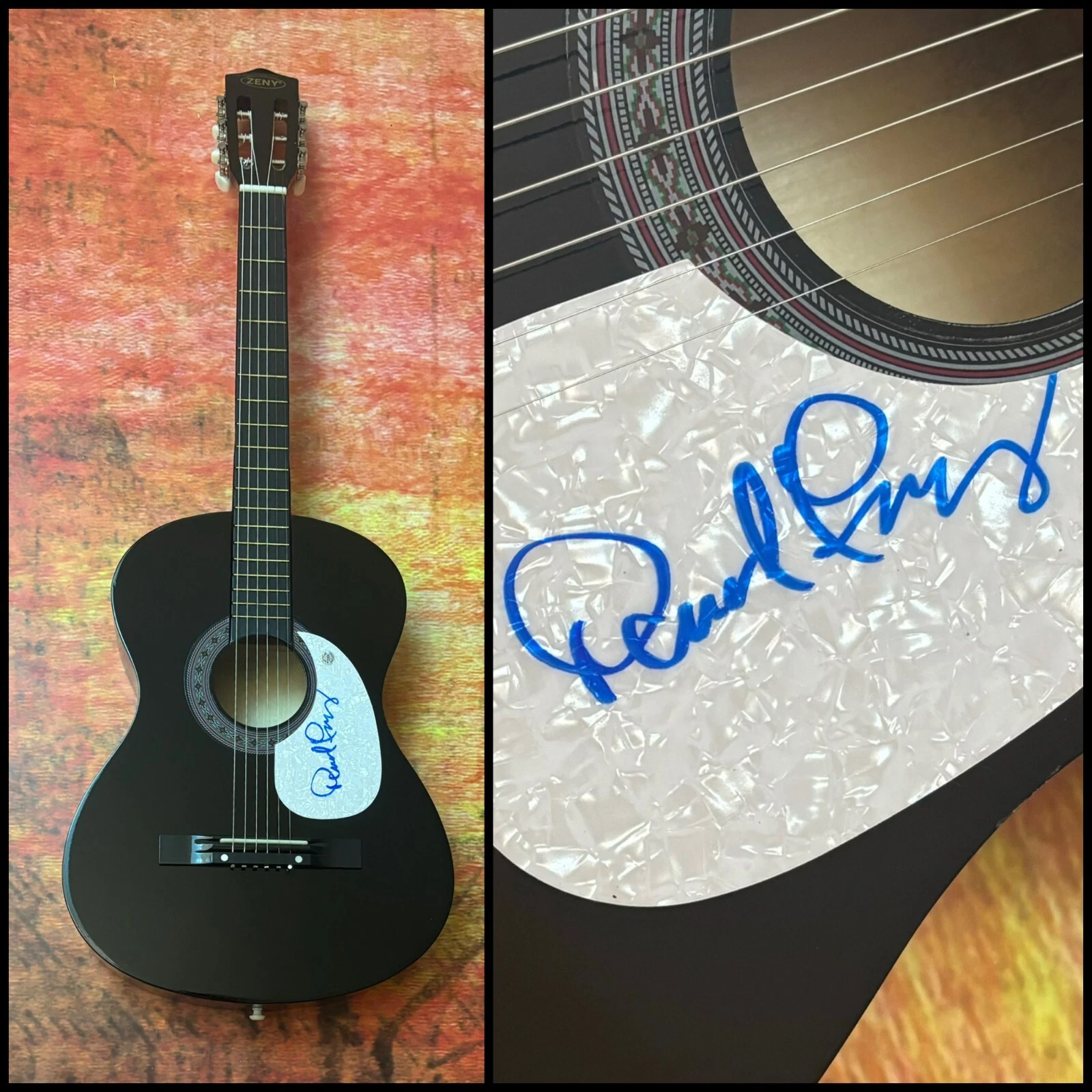 GFA  Jefferson Airplane  * DAVID FREIBERG *  Signed Acoustic Guitar PROOF COA