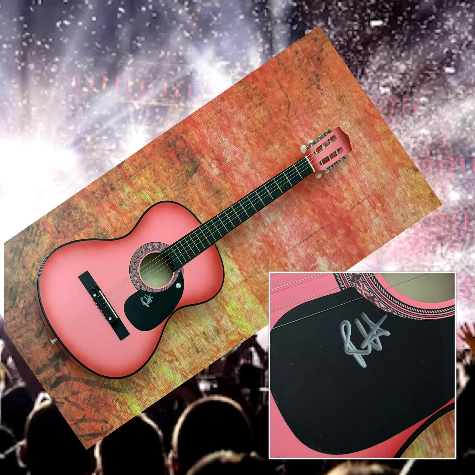 GFA Fire and How Lucky * RACHEL HORTER * Signed Acoustic Guitar PROOF R5 COA