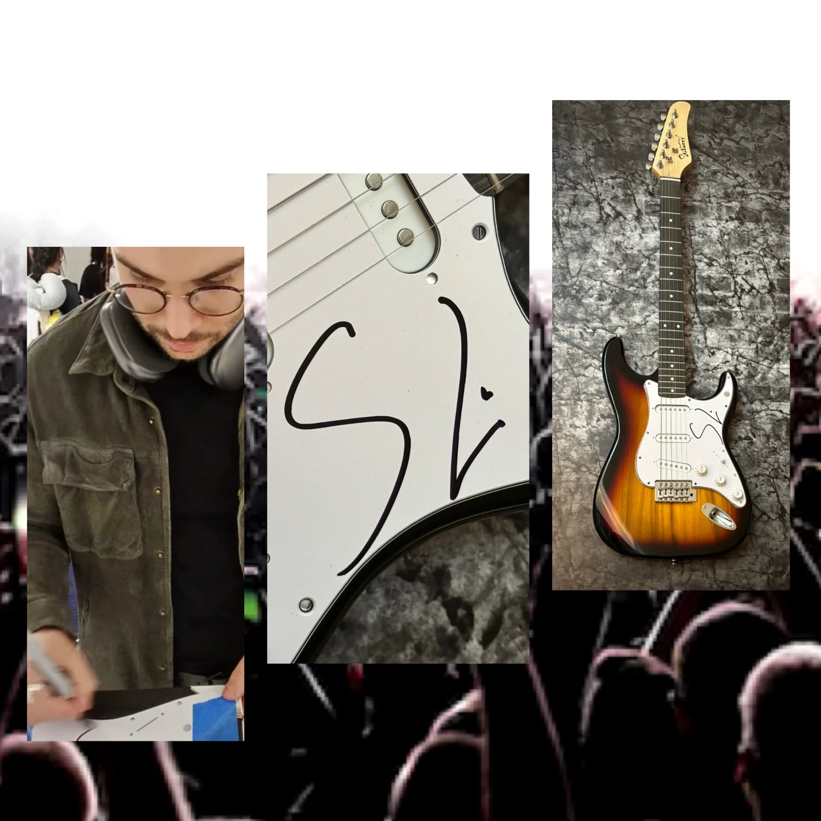 GFA  EDM DJ Strangers Star  * SEVEN LIONS *  Signed Electric Guitar PROOF COA