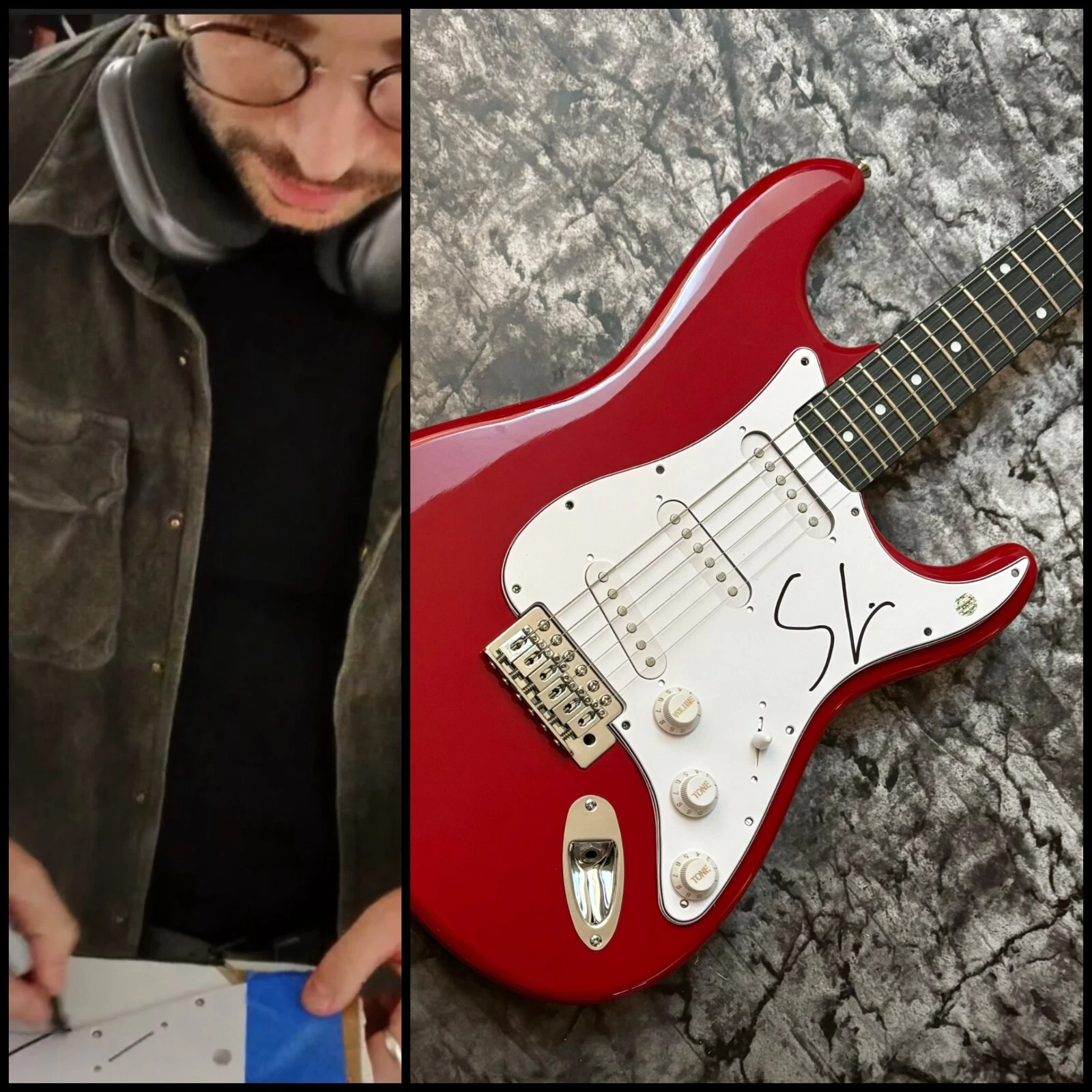 GFA  EDM DJ Strangers Star  * SEVEN LIONS *  Signed Electric Guitar  PROOF COA