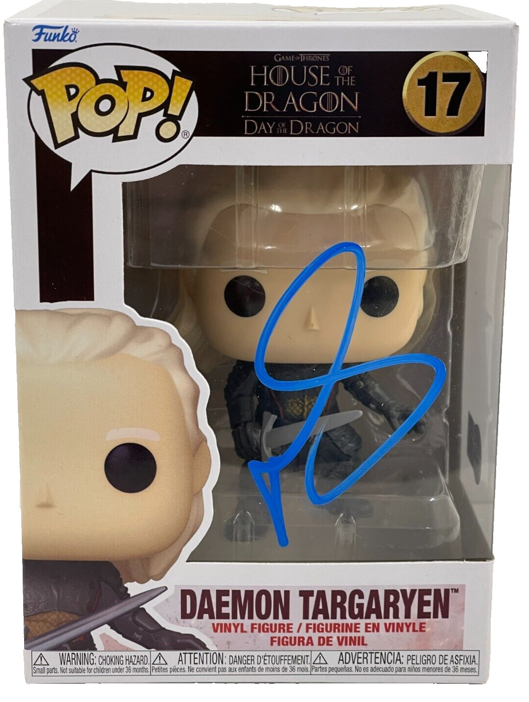 Matt Smith Signed Daemon Targaryen Funko House of Dragons Autograph Beckett