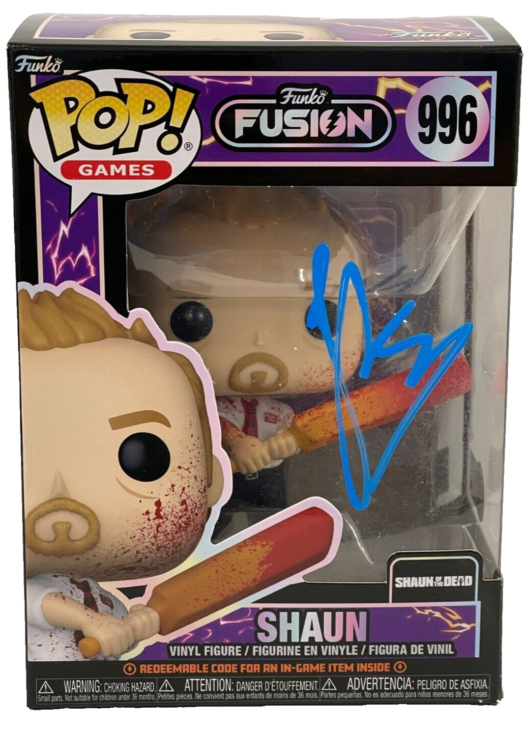 Simon Pegg Signed Shaun of the Dead Funko 996 Authentic Autograph Beckett