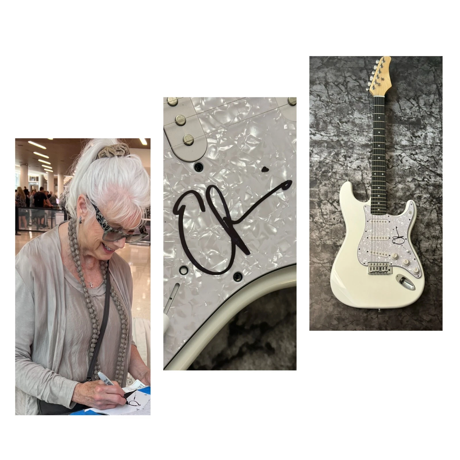 GFA Country Star Love Hurts * EMMYLOU HARRIS * Signed Electric Guitar PROOF COA