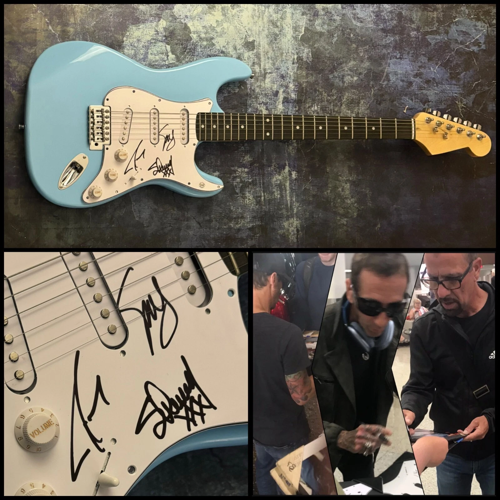 GFA  Sully Erna x3 Band  * GODSMACK *  Signed Electric Guitar  PROOF COA