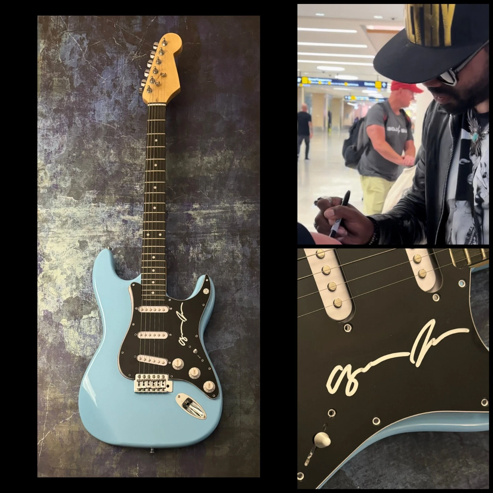 GFA Child of the State Star  * AYRON JONES *  Signed Electric Guitar  PROOF COA