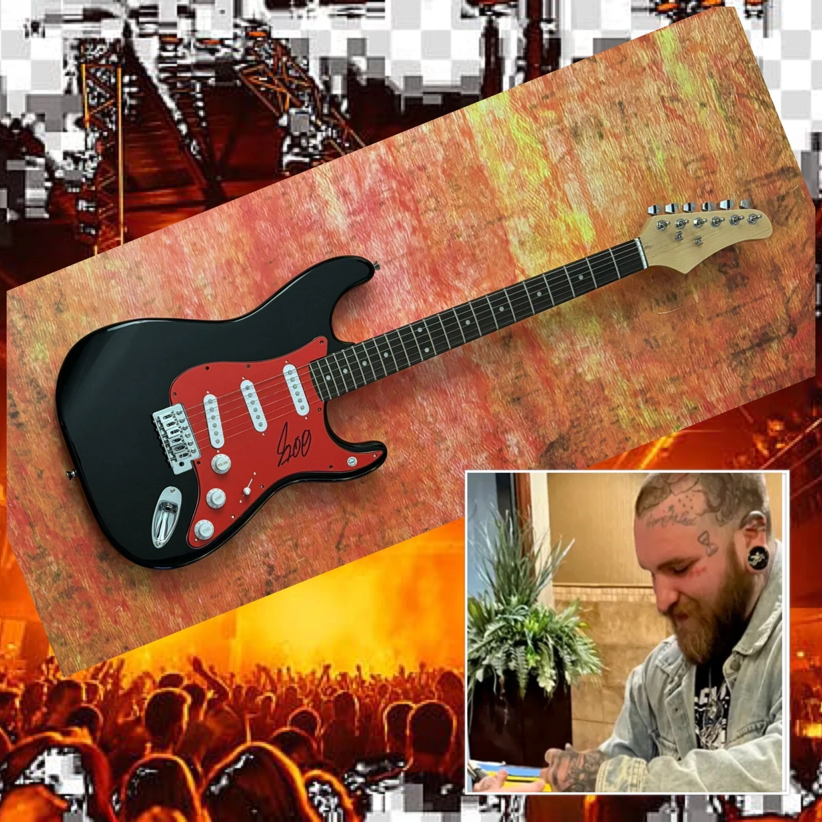 GFA Lose Control Star * TEDDY SWIMS * Signed Electric Guitar PROOF COA