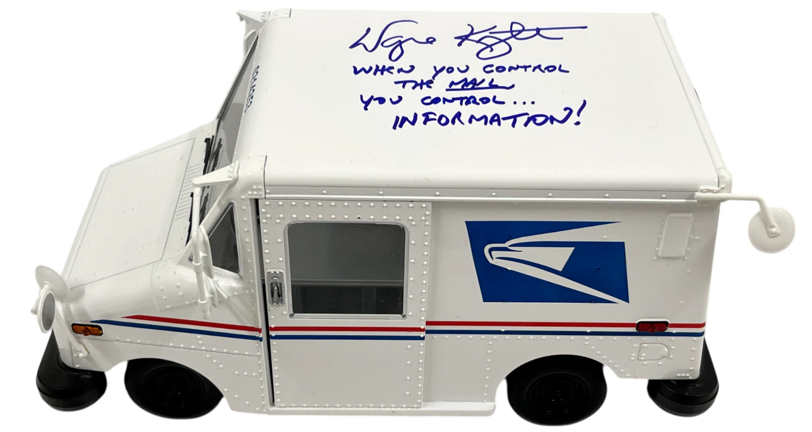 Wayne Knight Signed USPS Post Office Diecast 1:18 Inscription Autograph Beckett