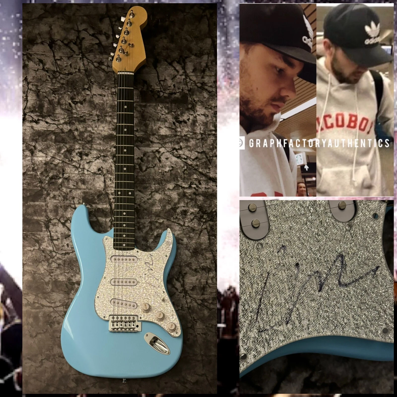 GFA One Direction Strip that Down  * LIAM PAYNE *  Signed Electric Guitar COA