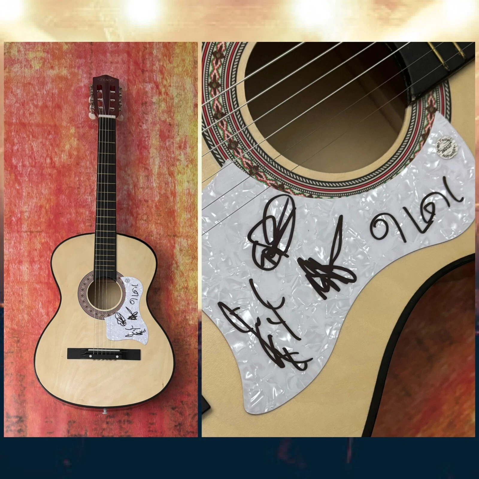 GFA  Ed Robertson x4 Band  * BARENAKED LADIES *  Signed Acoustic Guitar  COA