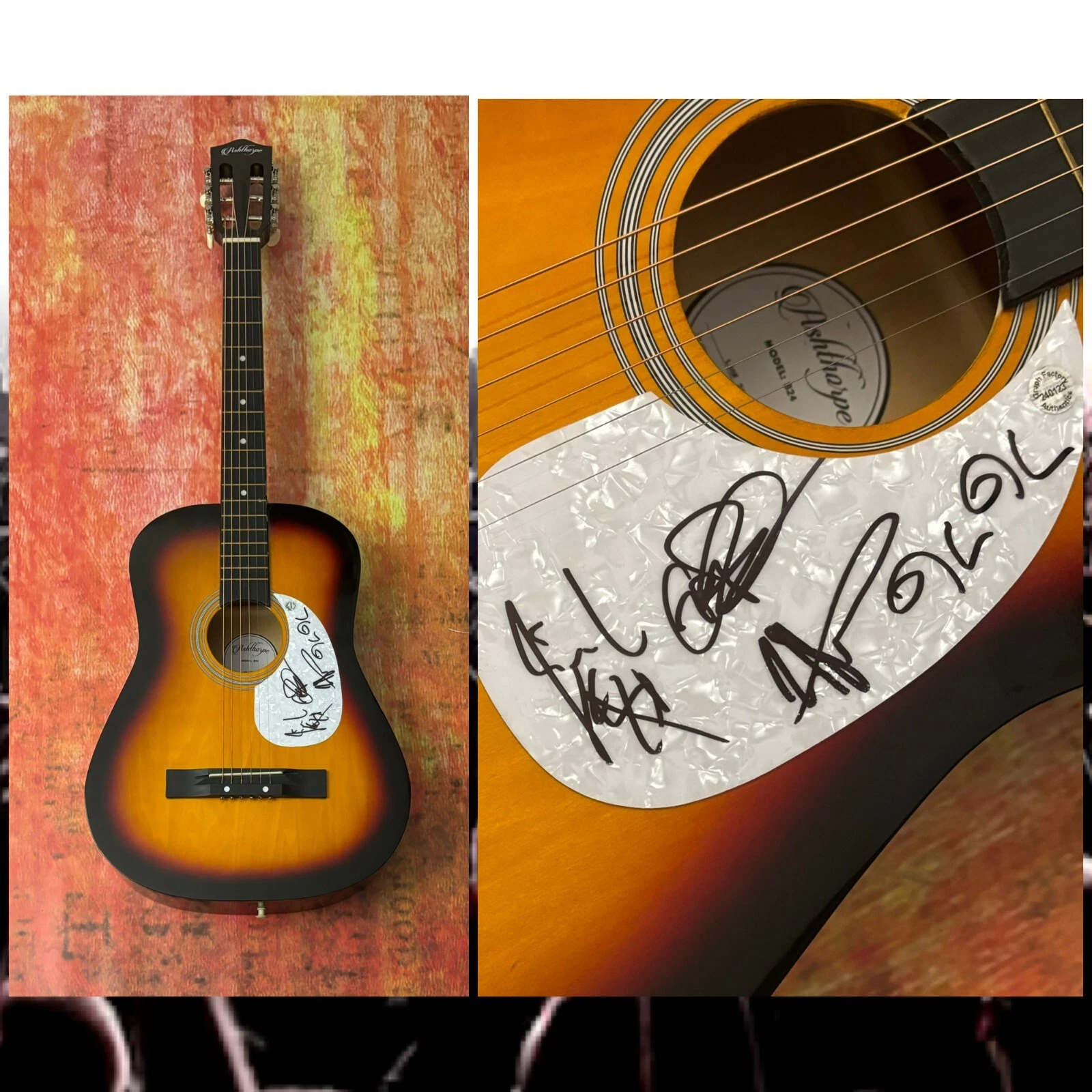 GFA  Ed Robertson x4 Band  * BARENAKED LADIES *  Signed Acoustic Guitar  COA