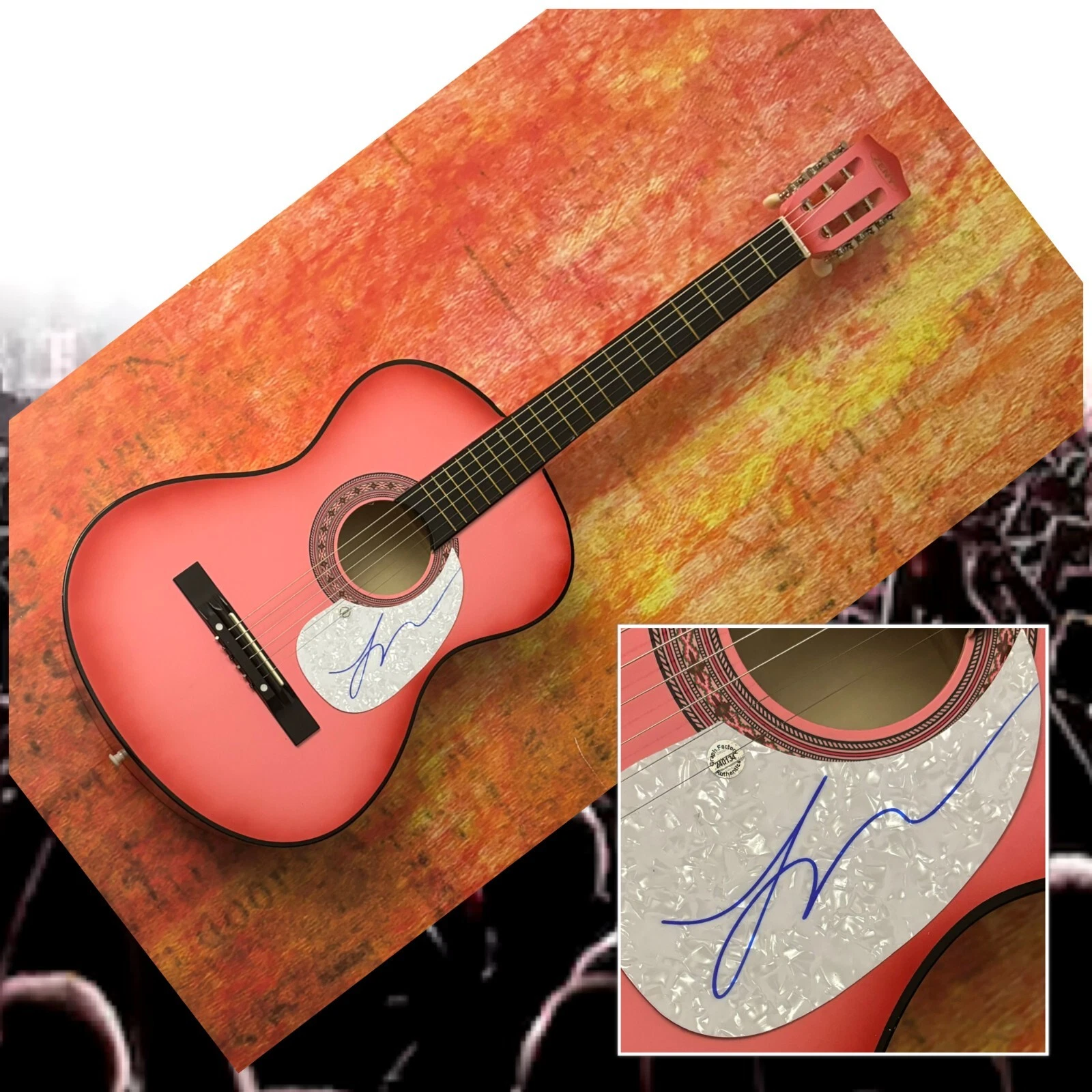 GFA 4 Non Blondes Star  * LINDA PERRY *  Signed Acoustic Guitar PROOF COA