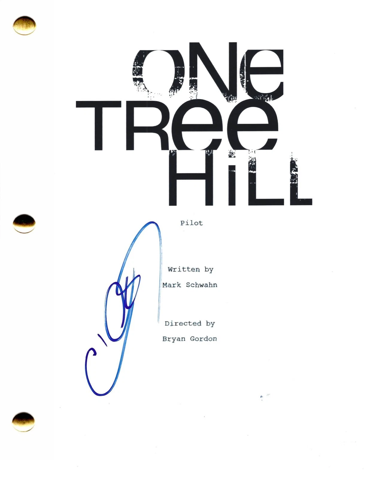 Chad Michael Murray Signed One Tree Hill Pilot Script Authentic Autograph