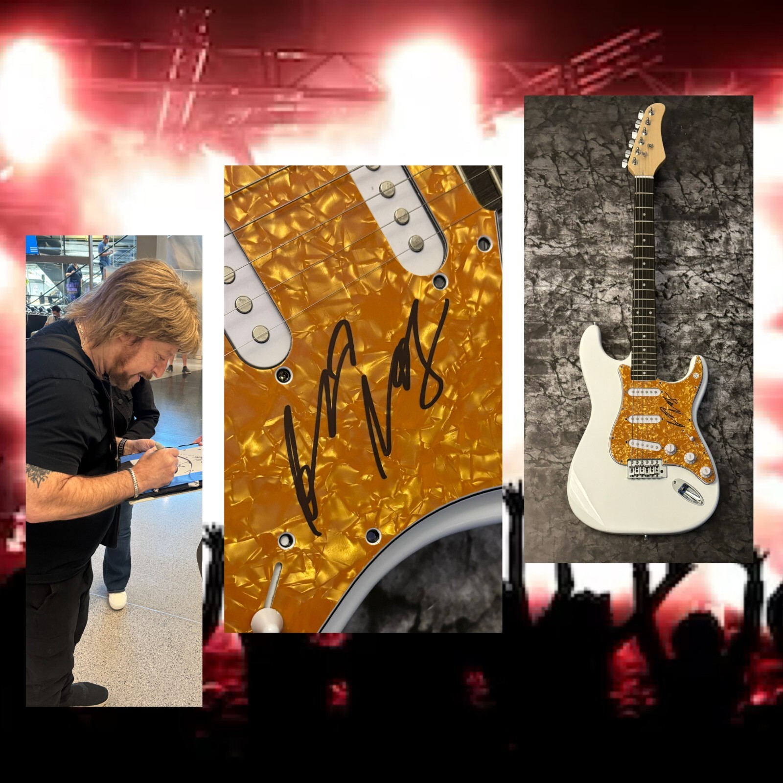 GFA Fantasy Rock Legend  * ALDO NOVA *  Signed Rare Electric Guitar PROOF COA