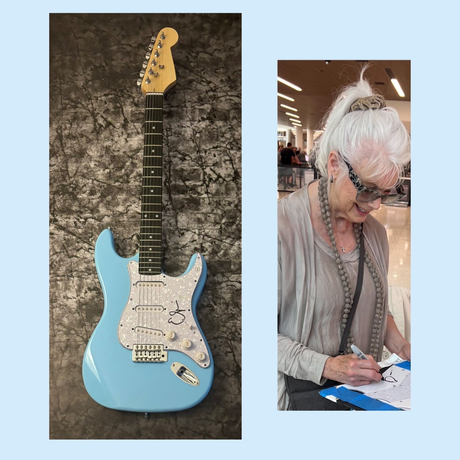 GFA Country Star Love Hurts * EMMYLOU HARRIS * Signed Electric Guitar PROOF COA