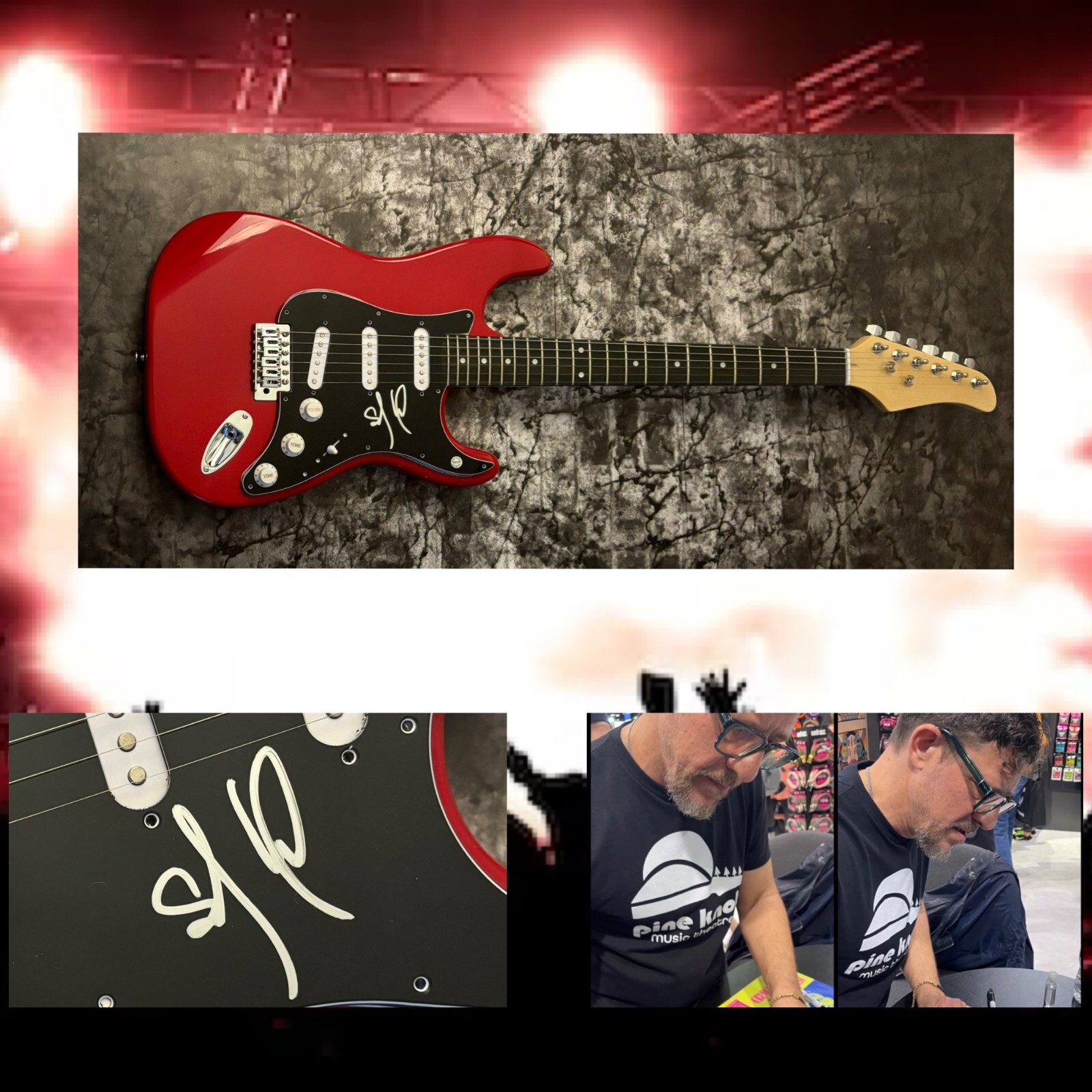 GFA Dave Matthews Band  * STEFAN LESSARD *  Signed Electric Guitar PROOF COA